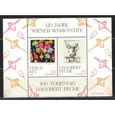 Austria Correo 2023 Yvert 3637/38 ** Mnh Pinturas - Dagobert Peche