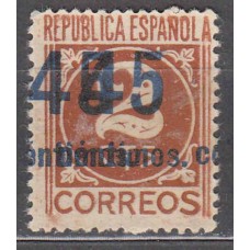 España Variedades 1938 Edifil 744hh (*) Mng  Doble impresión