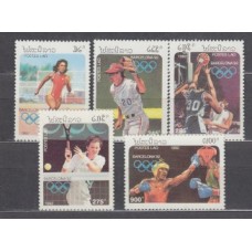 Laos Correo 1992 Yvert 1027/31 ** Mnh Deportes