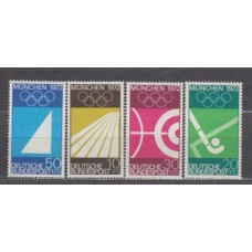 Alemania Federal Correo 1972 Yvert 599/602 ** Mnh Deportes - Munich 72