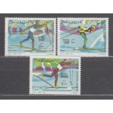 Somalia - Correo Yvert 764/66 ** Mnh Deportes - Esqui