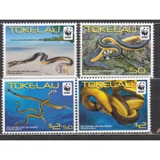 Tokelau - Correo Yvert 340/43 ** Mnh Fauna - Serpientes