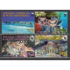 Grenada-Grenadines - Correo Yvert 3785/88 ** Mnh - Fauna Marina - Crustaceos - Langostas