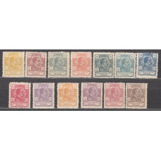 Rio de Oro Correo 1921 Edifil 130/42 **/* Mnh/Mh nº 142 Mancha del Tiempo