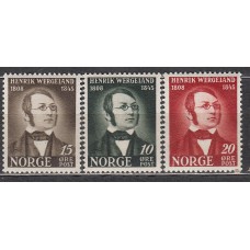 Noruega - Correo 1945 Yvert 273/5** Mnh Personaje