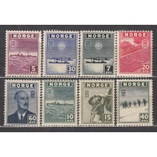 Noruega - Correo 1944 Yvert 261/68 ** Mnh Barcos