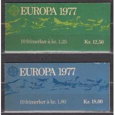 Noruega - Correo 1977 Yvert 698/99 Carnet  ** Mnh Tema Europa