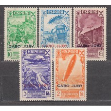 Cabo Juby Sueltos Beneficencia Edifil 13/17 ** Mnh Falta nº 12