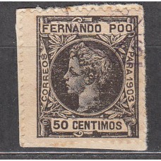 Fernando Poo Sueltos 1903 Edifil 128 Usado