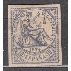 España I República 1874 Edifil 145 s * Mh sin dentar