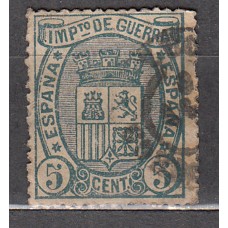 España Variedades 1875 Edifil 154ic usado Impresión calcada al dorso