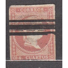 España Barrados 1856-59 Edifil 48S Punto Claro