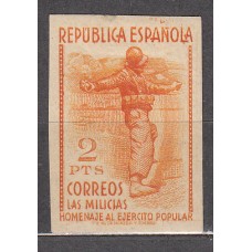 España Sueltos 1938 Edifil 798s * Mh Pequeño Punto Claro