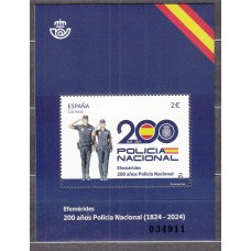 España II Centenario Correo 2024 Edifil 5719 ** Mnh   200 Aniversario Policia Nacional 