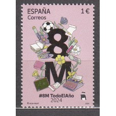 España II Centenario Correo 2024 Edifil 5727 ** Mnh  8M Todo el año 2024 