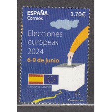 España II Centenario Correo 2024 Edifil 5729 ** Mnh  Elecciones Parlamento Europeo 