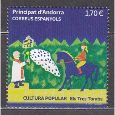 Andorra Española Correo 2024 Edifil 553 ** Mnh  Tres Tombs 