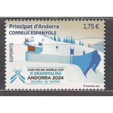 Andorra Española Correo 2024 Edifil 554 ** Mnh Copa Mon de Esqui Alpi 