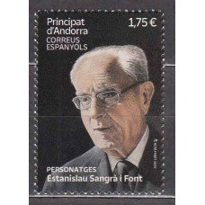 Andorra Española Correo 2024 Ediifl 556 ** Mnh  Estanislau Sangra y Font 