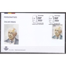 Andorra Española Sobres 1º Día 2022 Edifil 534 Personajes Oscar Ribas 