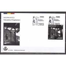 Andorra Española Sobres 1º Día 2023 Edifil 547 Telecabina de Engolasters