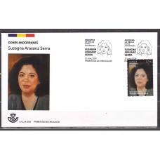 Andorra Española Sobres 1º Día 2024 Edifil 555 Personaje Susagna Arasanz