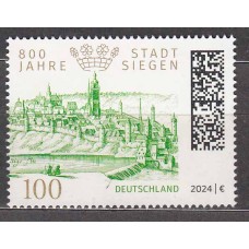 Alemania Federal Correo 2024 Yvert 3601 ** Mnh 800 Años Ciudad de Siegen 