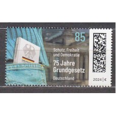 Alemania Federal Correo 2024 Yvert 3609 ** Mnh  75 aniversario Grundgesetz 