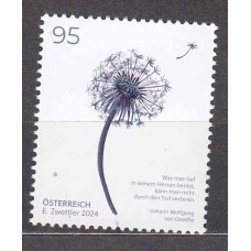 Austria Correo 2024 Yvert 3658 ** Mnh Afligirse - Flor