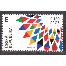 Chequia - Correo 2022 Yvert 1014 ** Mnh Consejo de la Union Europea