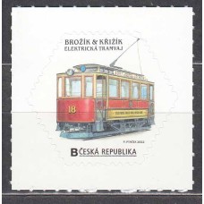 Chequia - Correo 2022 Yvert 1018 ** Mnh Tranvia