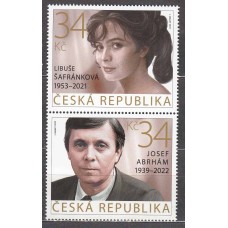 Chequia - Correo 2023 Yvert 1051/52 ** Mnh Personajes - Actores-Cine