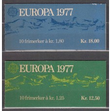 Tema Europa 1977 Noruega Yvert Carnet 698/99 ** Mnh