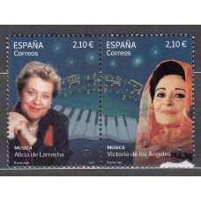 España II Centenario Correo 2024 Edifil 5759/60 ** Mnh Música Alicia de Larrocha - Victoria de los Angeles