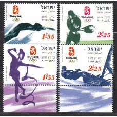 Israel - Correo 2008 Yvert 1924/27 ** Mnh Juegos Olimpicos de Pekin - Deportes