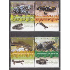 Israel - Correo 2014 Yvert 2329/32 ** Mnh Fauna - Anfibios