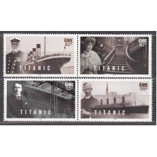 Irlanda Correo 2012 Yvert 2011/14 ** Mnh Centenario de Titanic - Barco