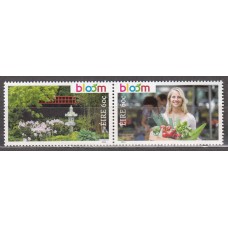 Irlanda Correo 2014 Yvert 2094/95 ** Mnh Flores