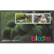 Irlanda Correo 2014 Yvert 2094 Hojita ** Mnh Flores