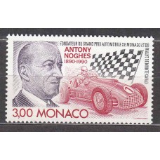 Monaco - Correo 1990 Yvert 1716 ** Mnh Personaje - Coche de Carreras