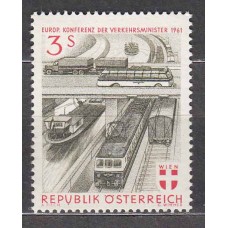 Austria - Correo 1961 Yvert 926 ** Mnh Transportes - Tren - Barco