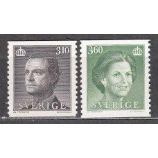 Suecia - Correo 1987 Yvert 1403/4 ** Mnh Personajes - Reyes de Suecia