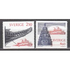 Suecia - Correo 1990 Yvert 1589/90 ** Mnh Barcos