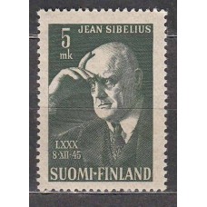 Finlandia - Correo 1945 Yvert 303 * Mh Compositor Jean Sibelius