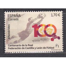 España II Centenario Correo 2024 Edifil 5771 ** Mnh Cº Federacio Castilla Leon Fútbol