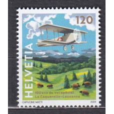 Suiza Correo 2024 Yvert 2835 ** Mnh Avión