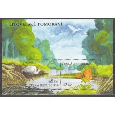 Chequia - Hojas Yvert 108 ** Mnh Fauna - Aves - Mariposa