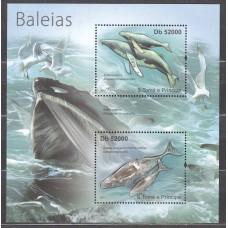 Santo Tomas y Principe Correo Yvert 3822/23 ** Mnh Fauna Marina - Ballenas