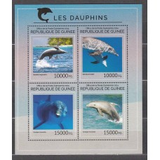 Guinea Republique - Correo Yvert 7330/33 ** Mnh Fauna Marina - Delfines