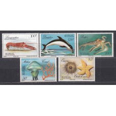 Senegal - Correo Yvert 685/89 ** Mnh Fauna Marina 